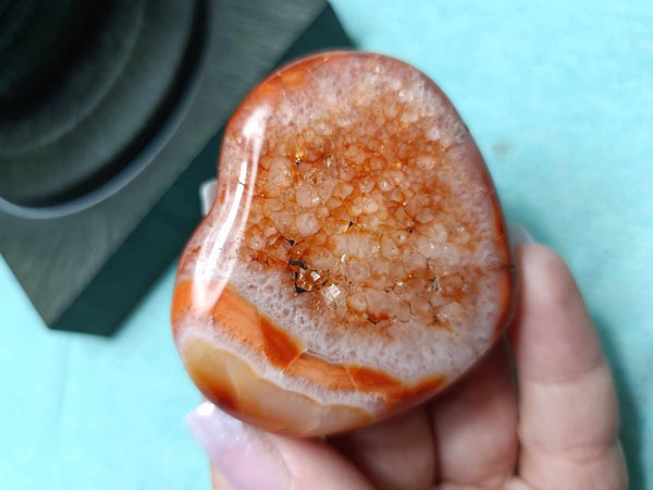 Carnelian Jasper heart