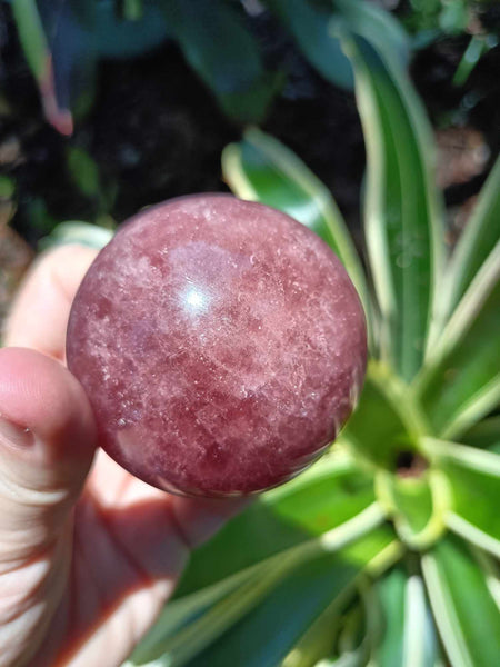 Strawberry Quartz Crystal Sphere