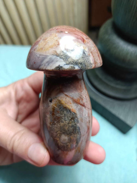 Polychrome Jasper Crystal Mushroom