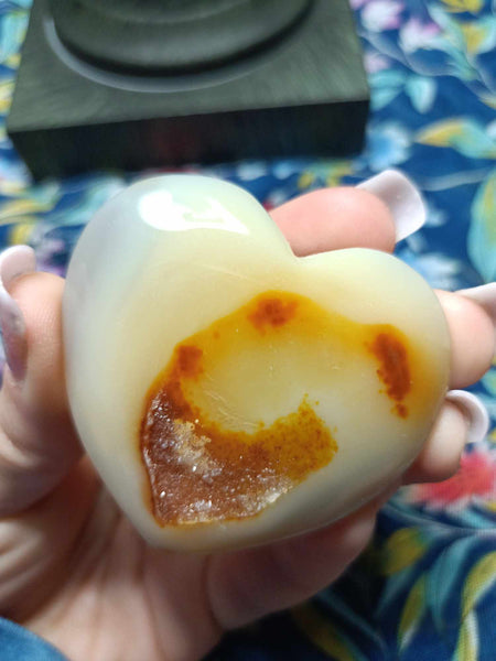 Agate Crystal Heart