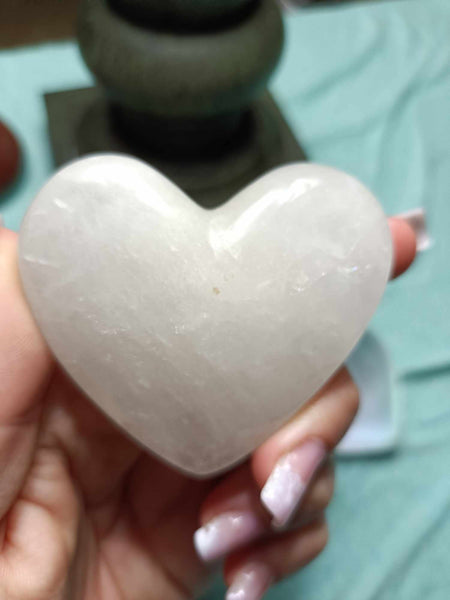 Clear Quartz Crystal heart