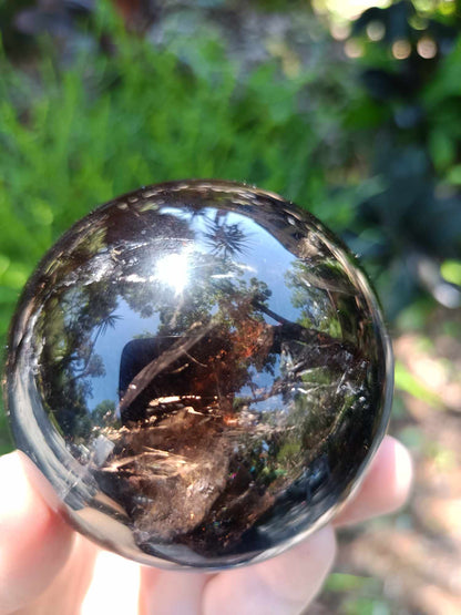 Smokey Quartz Crystal Sphere