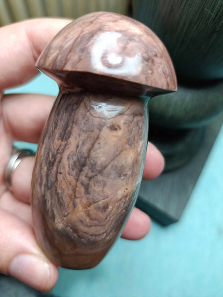 Polychrome Jasper Crystal Mushroom