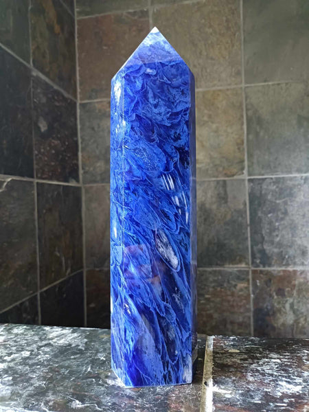 Blueberry Quartz Crystal Tower