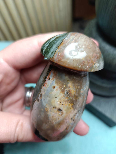 Polychrome Jasper Crystal Mushroom