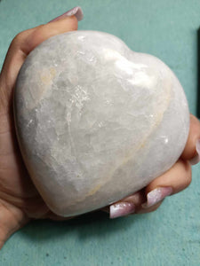 Celestite Crystal Heart