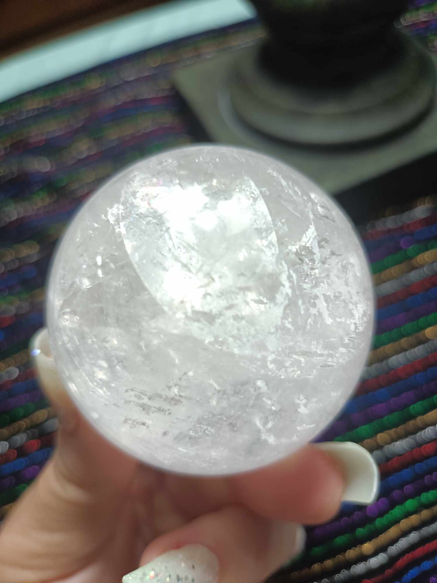 Merkabite Calcite Sphere 2.3in diameter