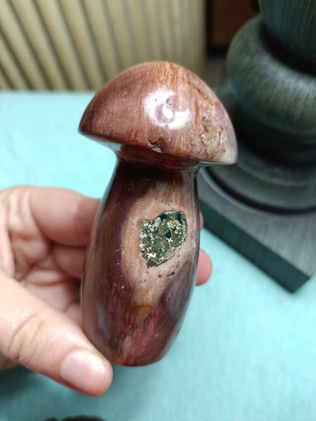 Polychrome Jasper Crystal Mushroom