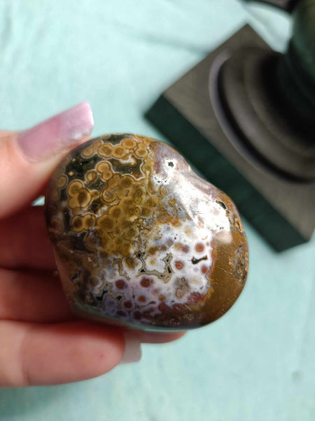 Ocean Jasper Crystal Heart