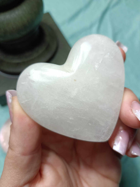 Clear Quartz Crystal heart