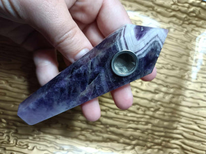 Amethyst Crystal Pipe