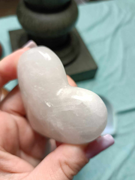 Clear Quartz Crystal heart