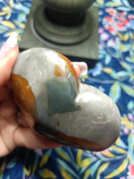 Polychrome Jasper heart