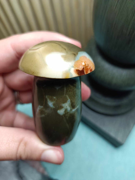 Polychrome Jasper Crystal Mushroom