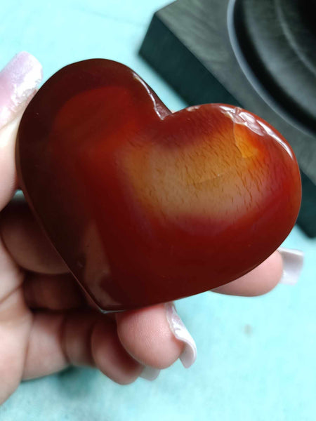 Carnelian Jasper heart