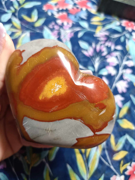 Polychrome Jasper heart