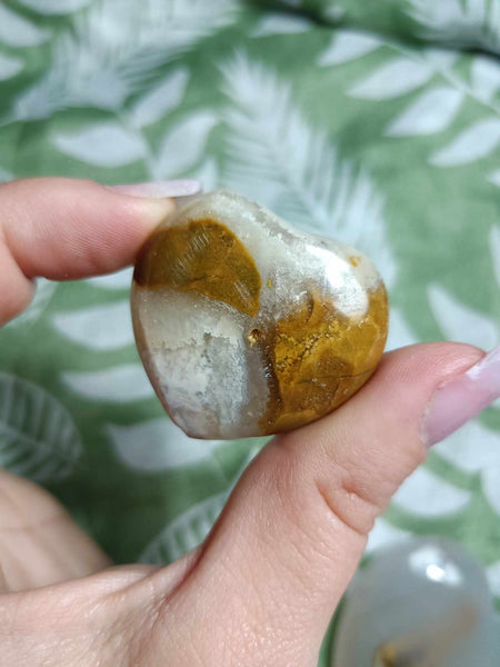 Ocean Jasper Crystal Heart