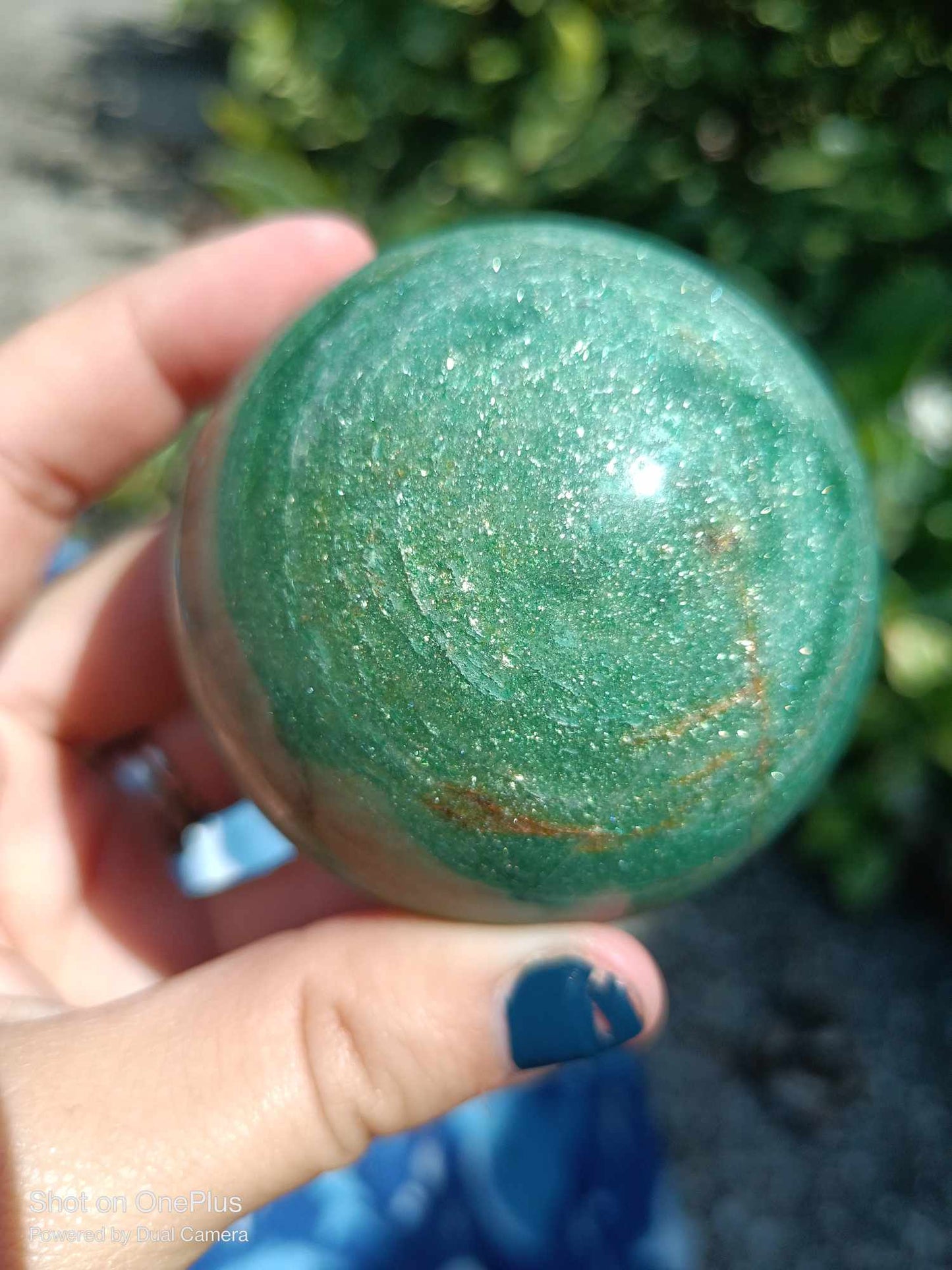 Mariposite green mineral crystalized pollished Spheres