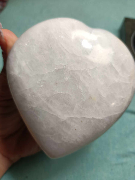 Celestite Crystal Heart