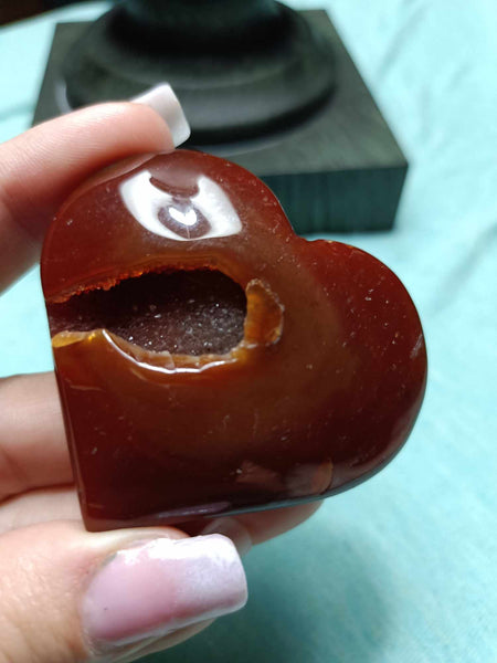 Carnelian Jasper heart