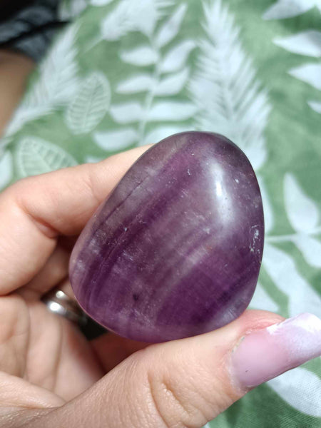 Purple Fluorite Crystal Heart