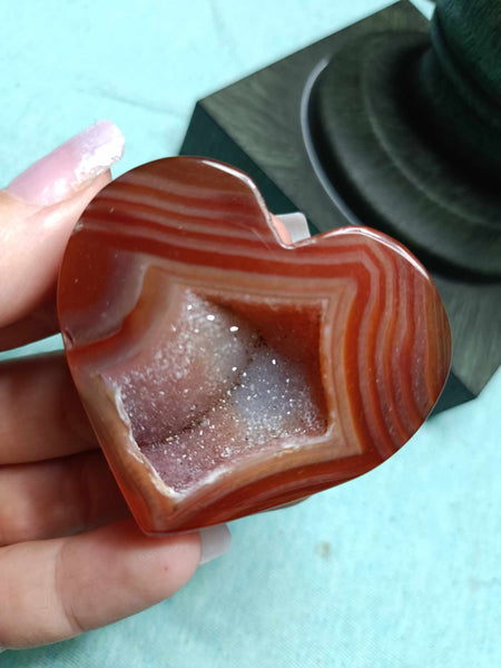 Carnelian Jasper heart