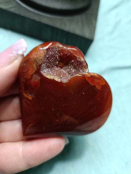 Carnelian Jasper heart