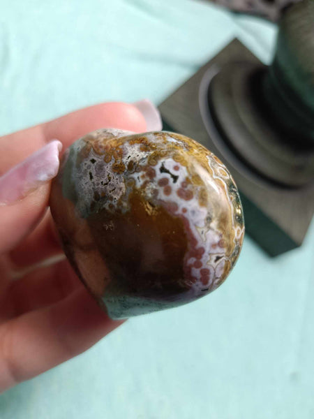 Ocean Jasper Crystal Heart