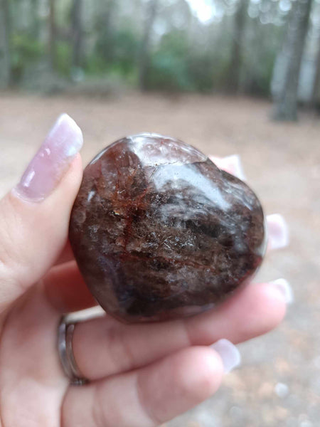 Fire Quartz Crystal Heart