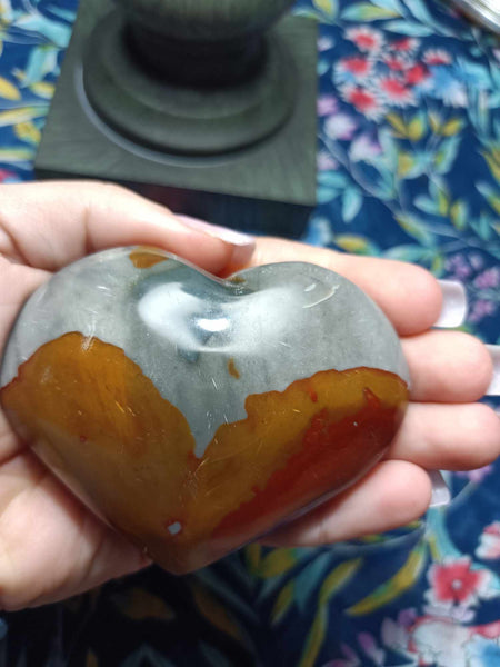 Polychrome Jasper heart