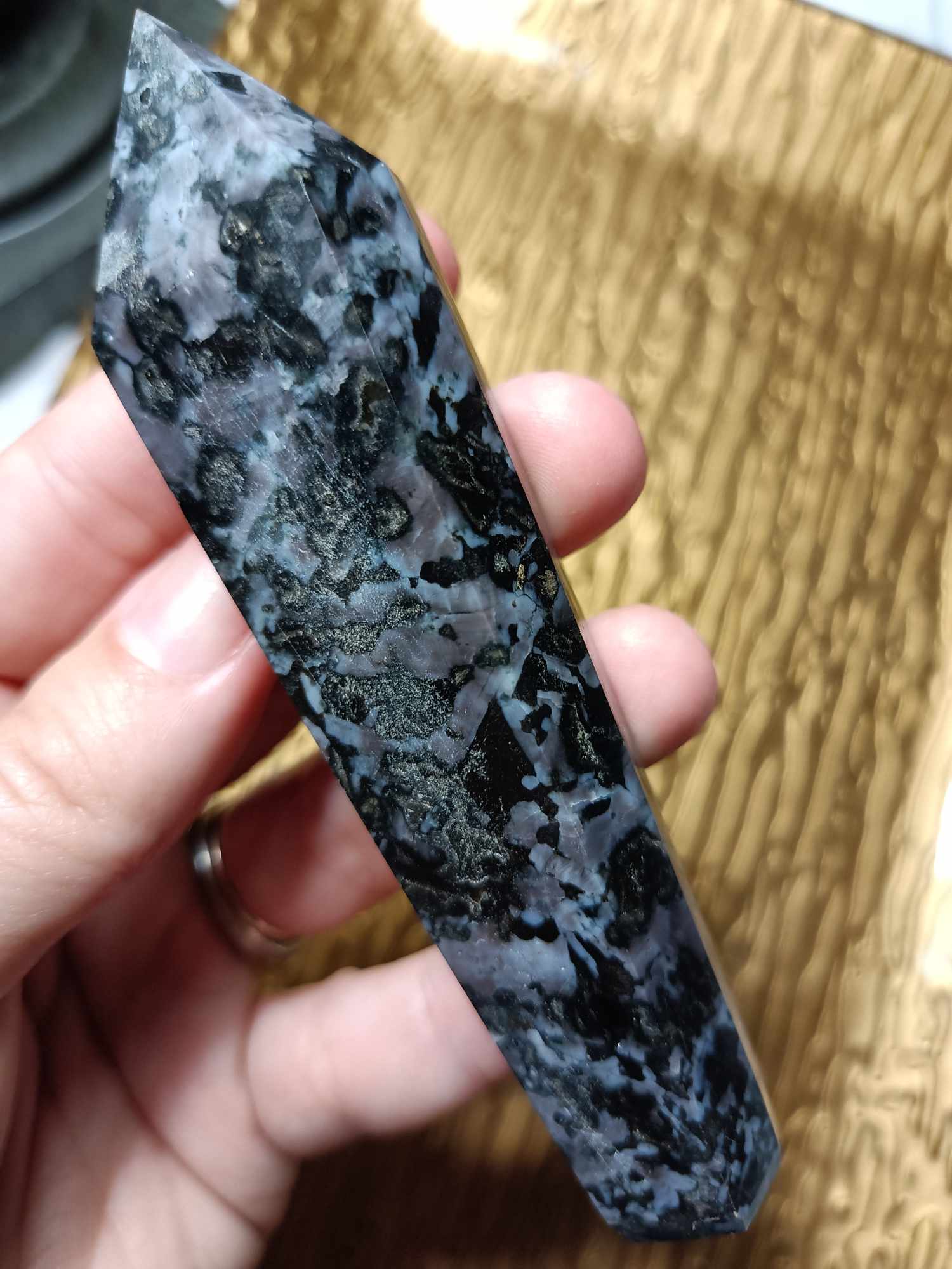 Larvikite Crystal Pipe