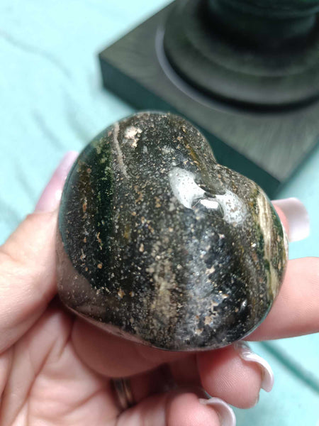 Ocean Jasper Crystal Heart