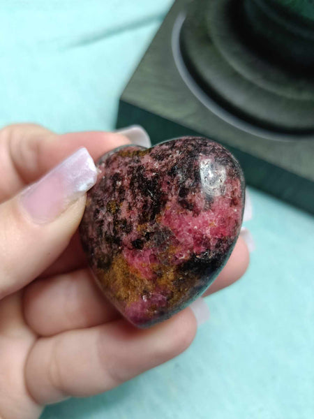 Rhodonite Crystal Heart