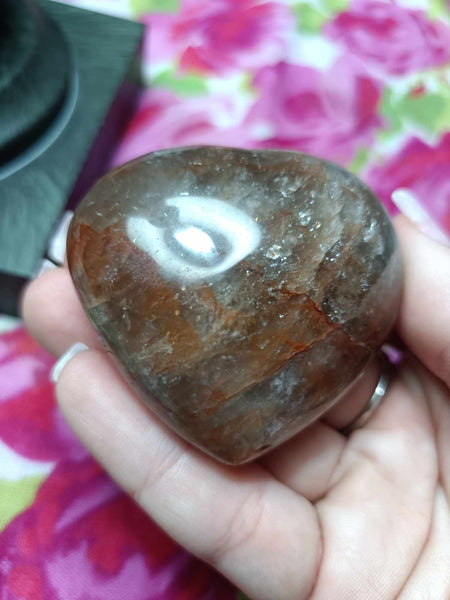 Fire Quartz Crystal Heart