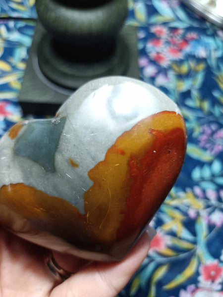 Polychrome Jasper heart