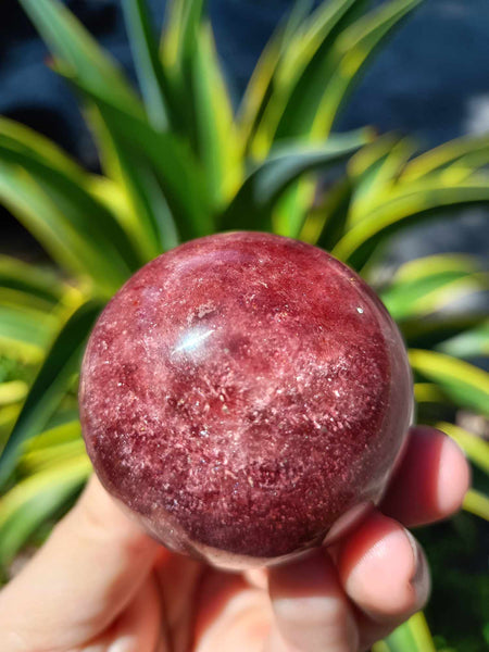 Strawberry Quartz Crystal Sphere