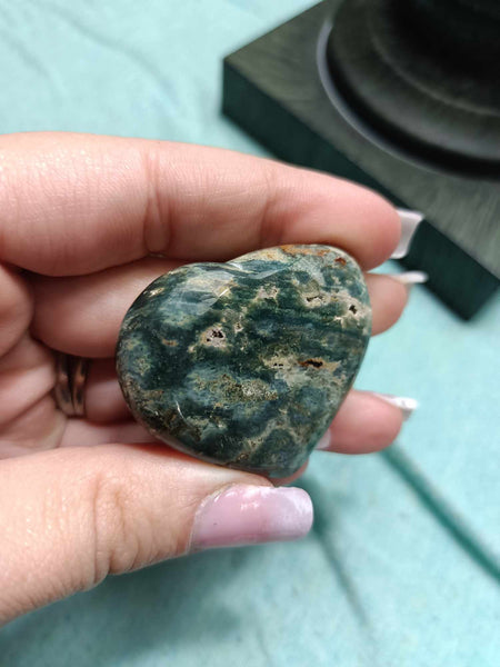 Ocean Jasper Crystal Heart