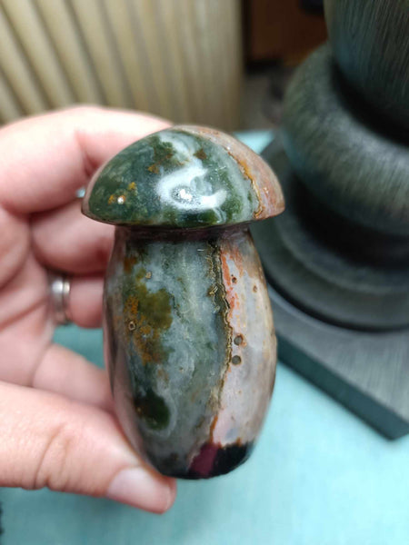 Polychrome Jasper Crystal Mushroom