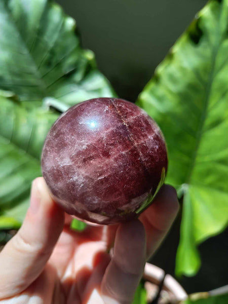 Strawberry Quartz Crystal Sphere