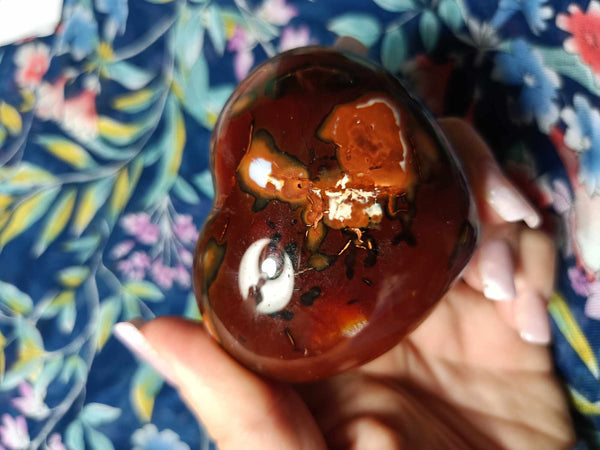 Carnelian Jasper Crystal Heart