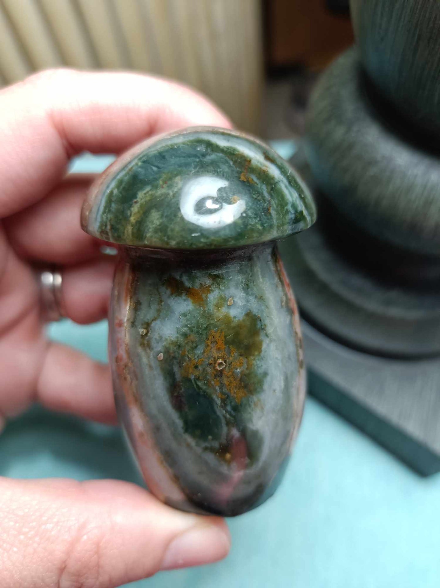 Polychrome Jasper Crystal Mushroom