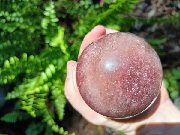 Strawberry Quartz Crystal Sphere