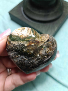 Ocean Jasper Crystal Heart