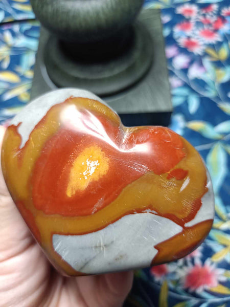 Polychrome Jasper heart