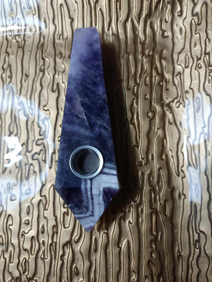 Amethyst Crystal Pipe