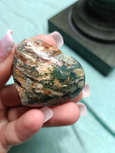 Ocean Jasper Crystal Heart