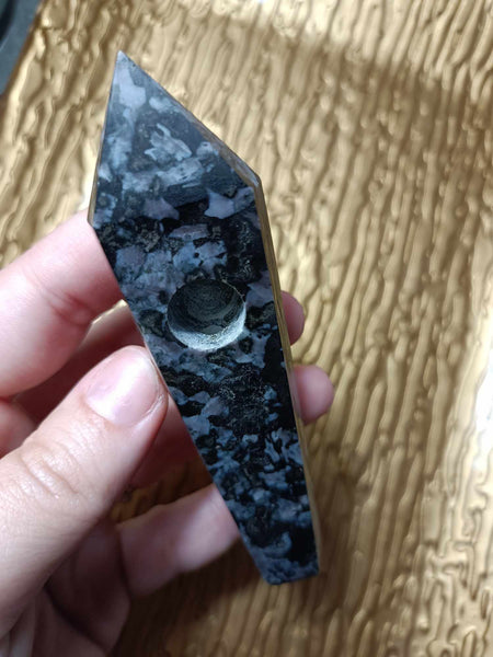 Larvikite Crystal Pipe