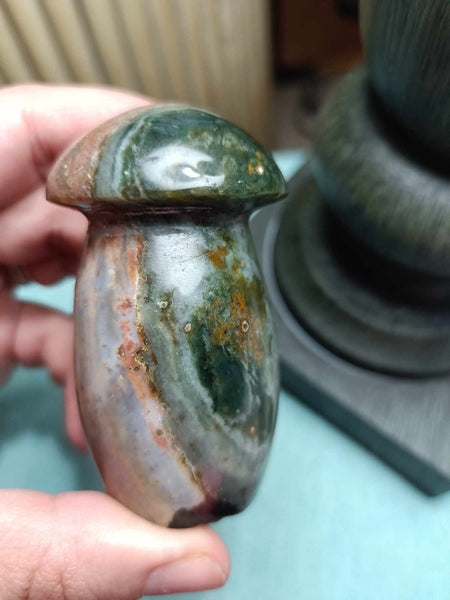 Polychrome Jasper Crystal Mushroom