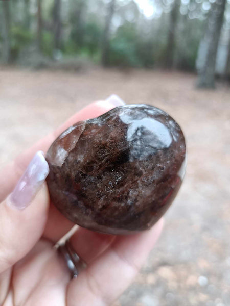 Fire Quartz Crystal Heart