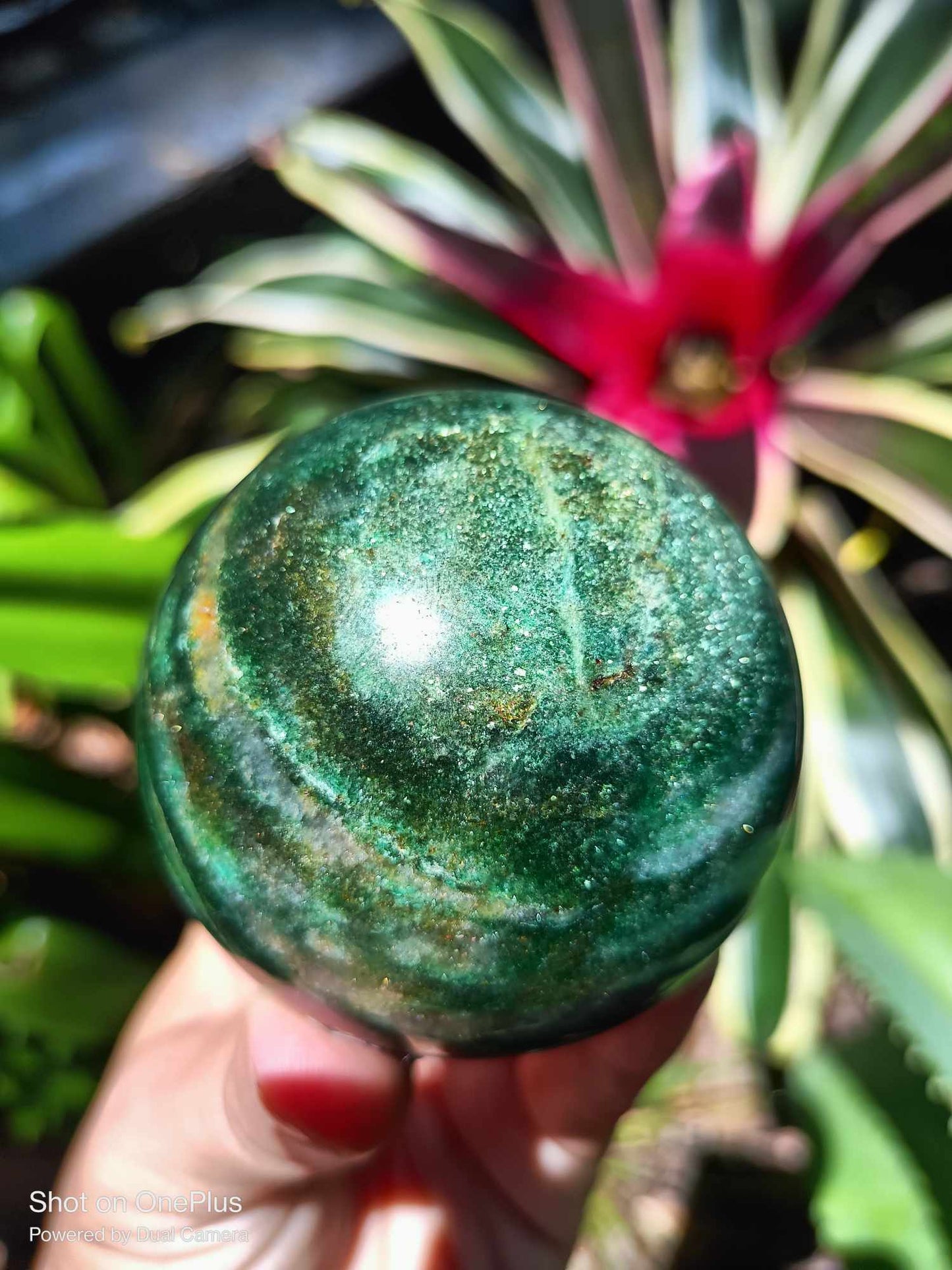 Mariposite green mineral crystalized pollished Spheres